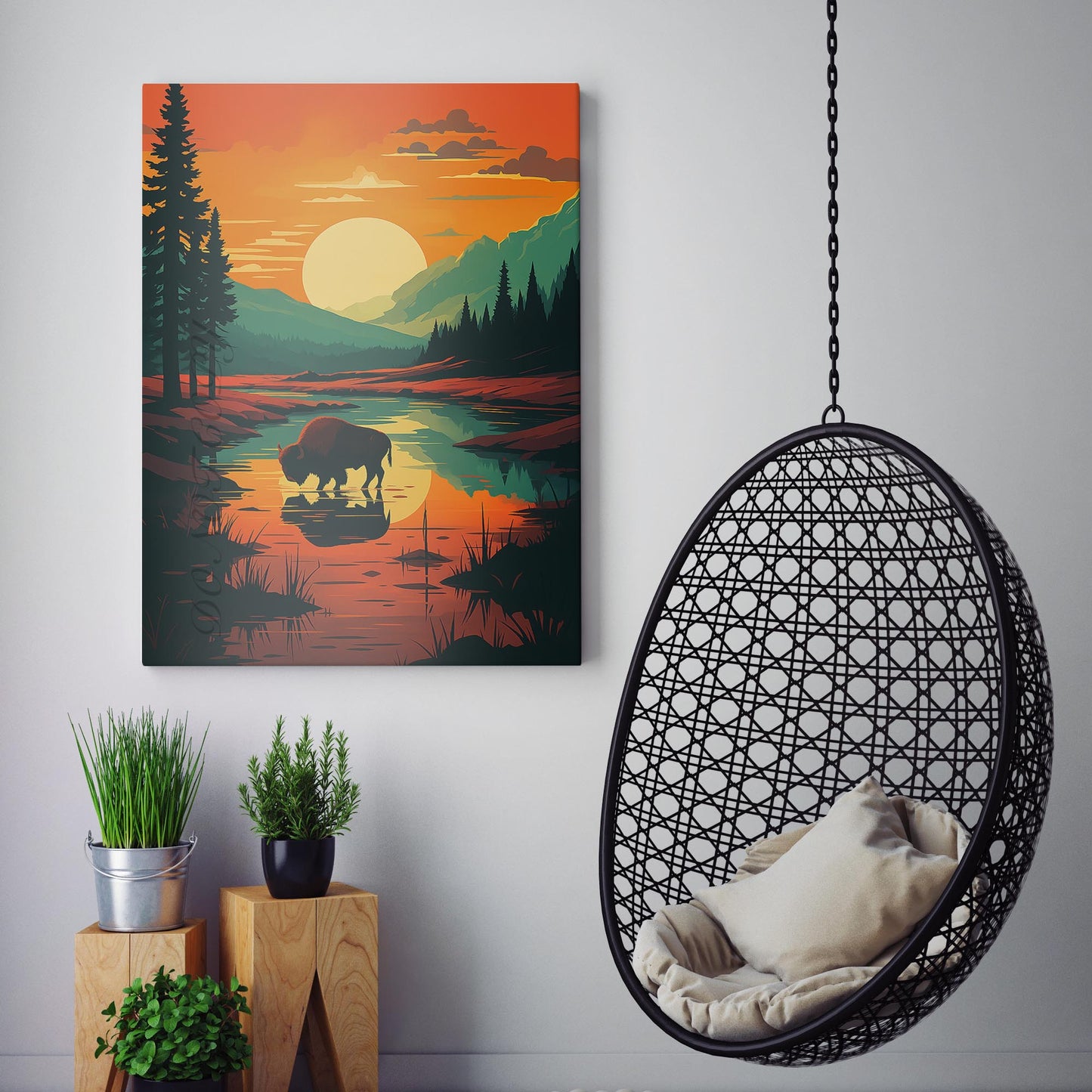 Yellowstone National Park Vintage Travel Poster