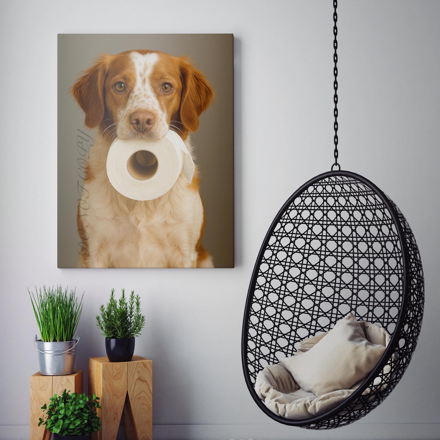 Brittany Dog Toilet Paper