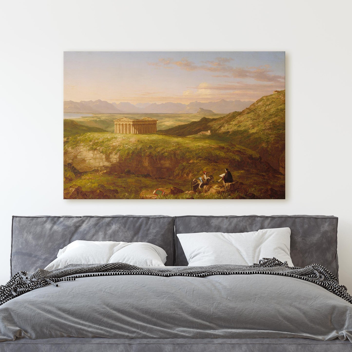The Temple of Segesta with the Artist Sketching 1843 - Thomas Cole