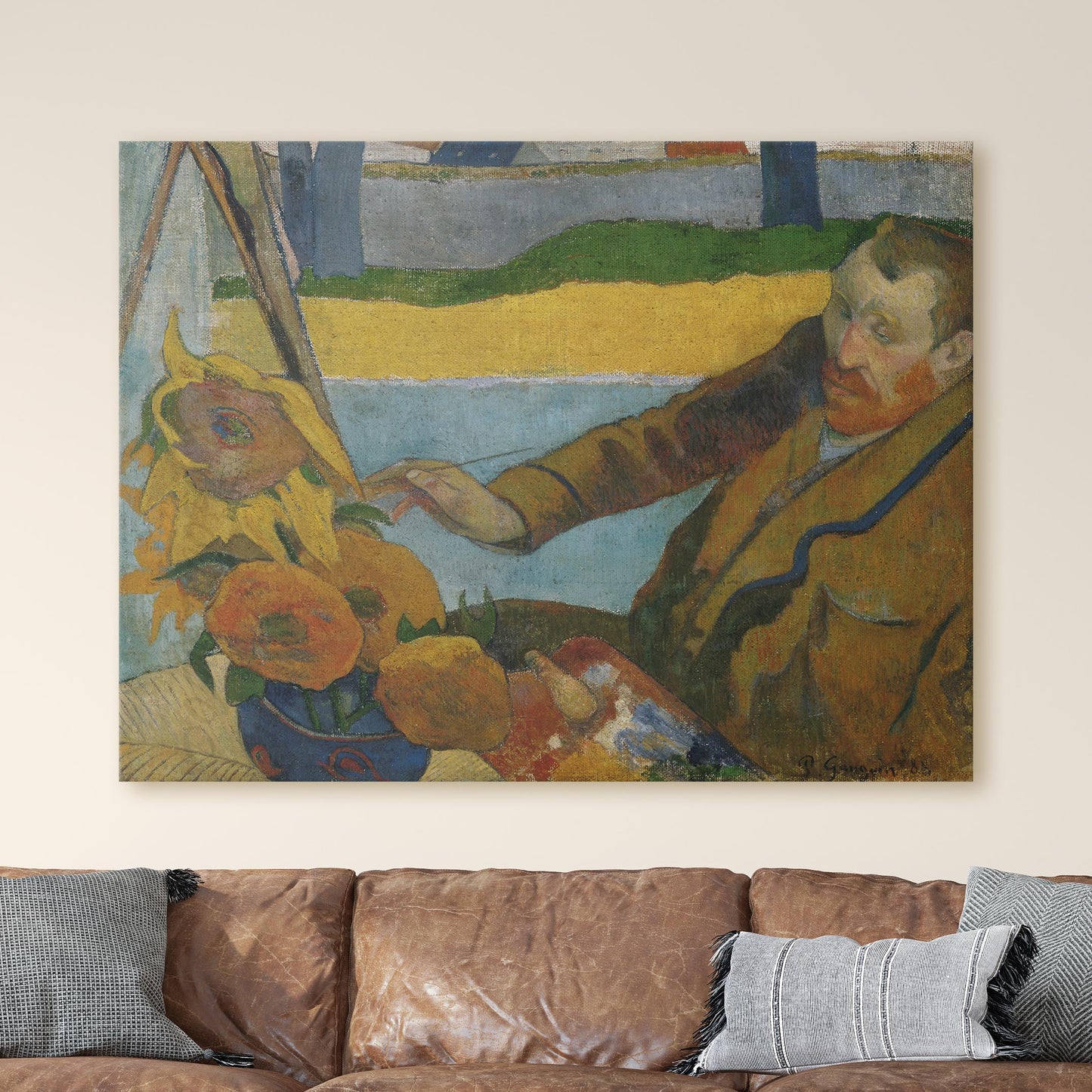 Vincent van Gogh Painting Sunflowers by Paul Gauguin