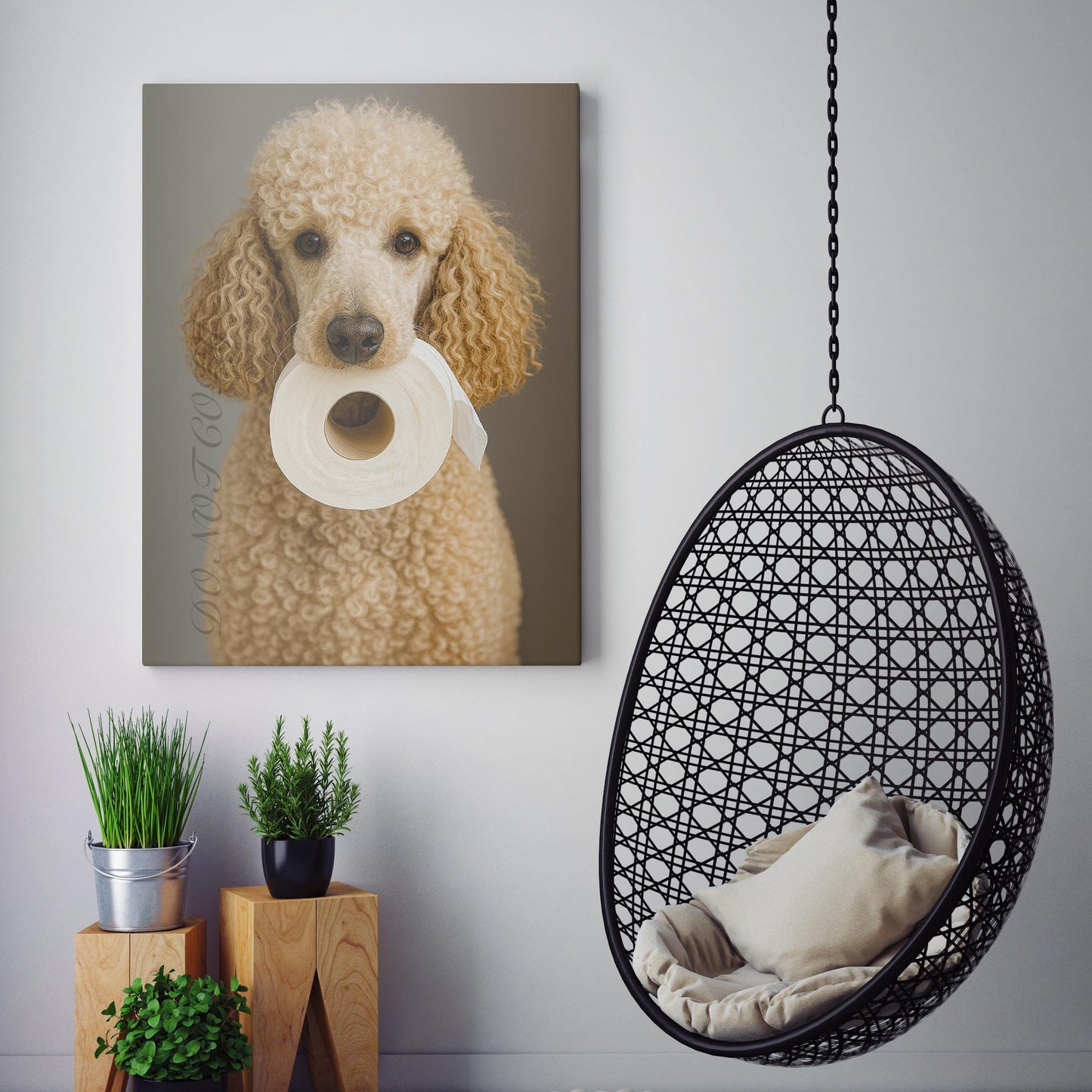 Poodle Dog Toilet Paper