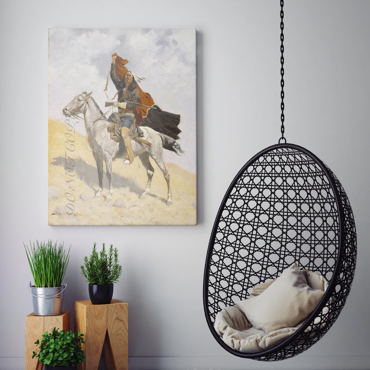 The Blanket Signal by Frederic Remington