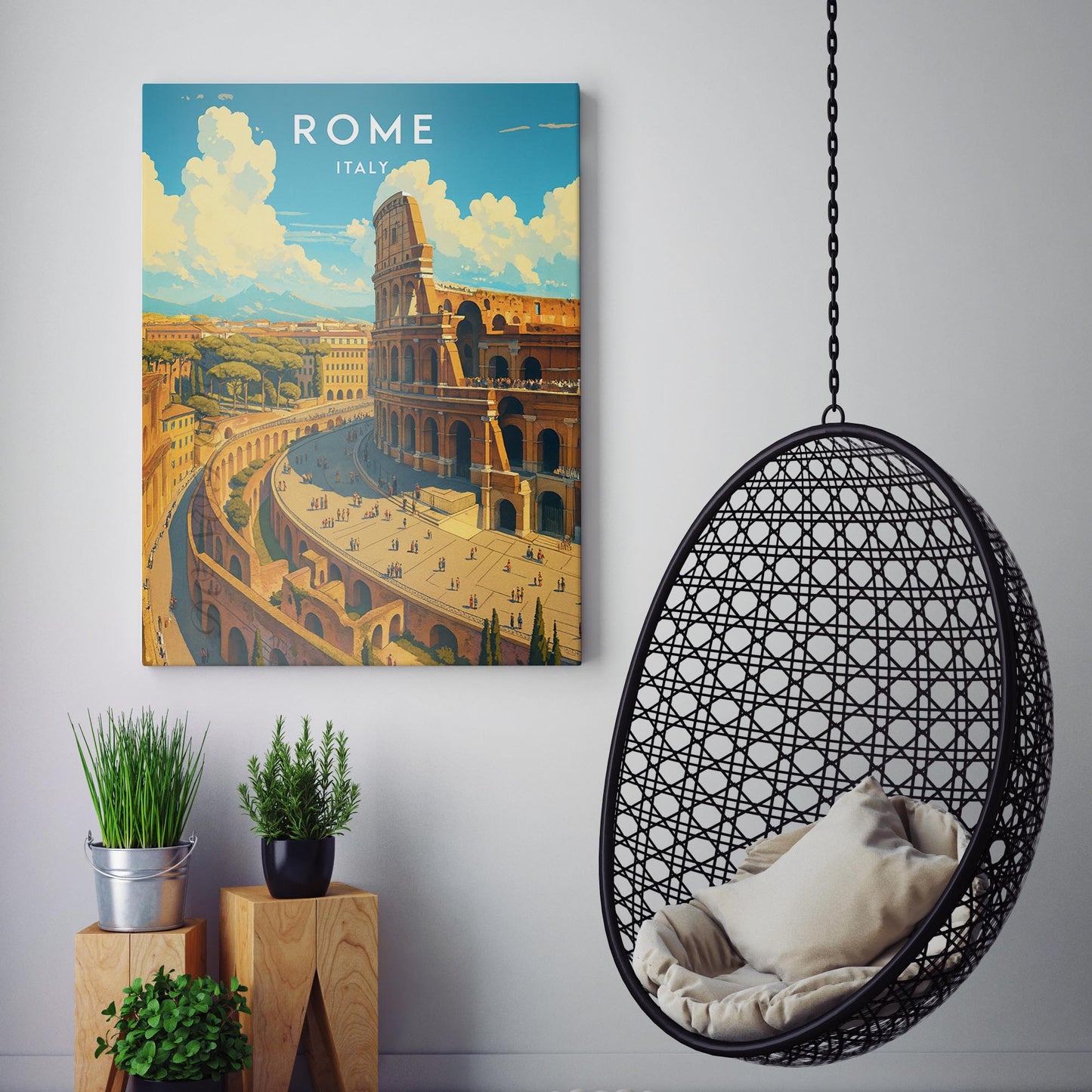 Rome Italy Travel Poster