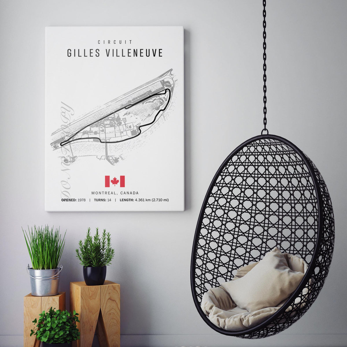 Montreal Canada Grand Prix Race Track Map