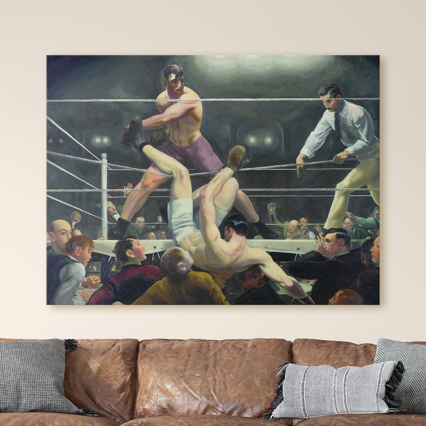 Dempsey and Firpo 1924 by George Bellows