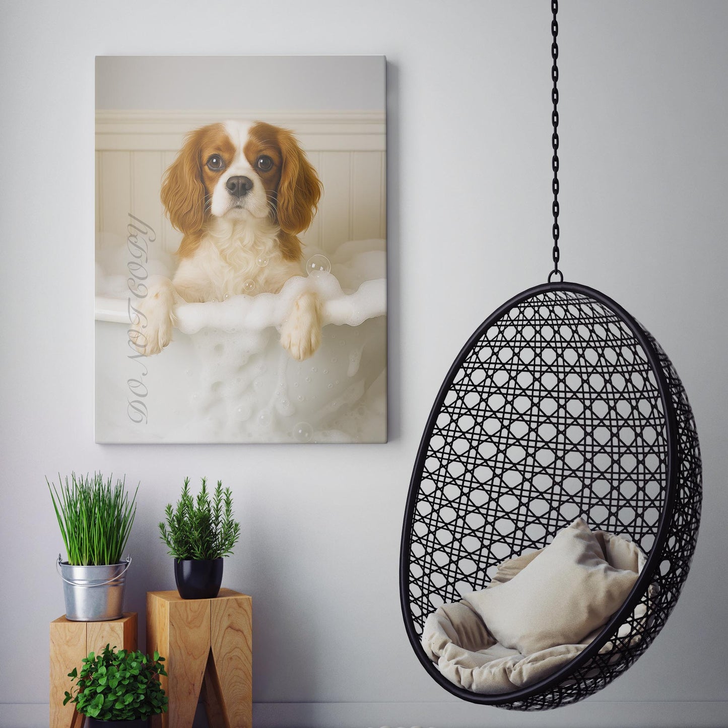 Cavalier King Charles Spaniel Dog Bubble Bath