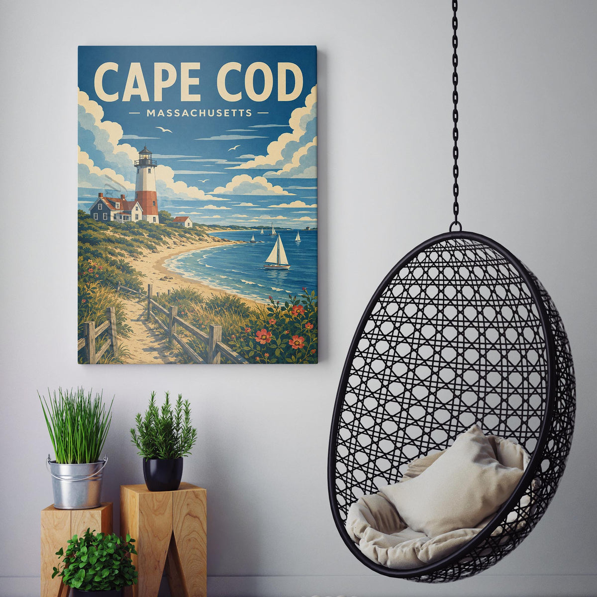 Cape Cod Massachusetts Travel Poster