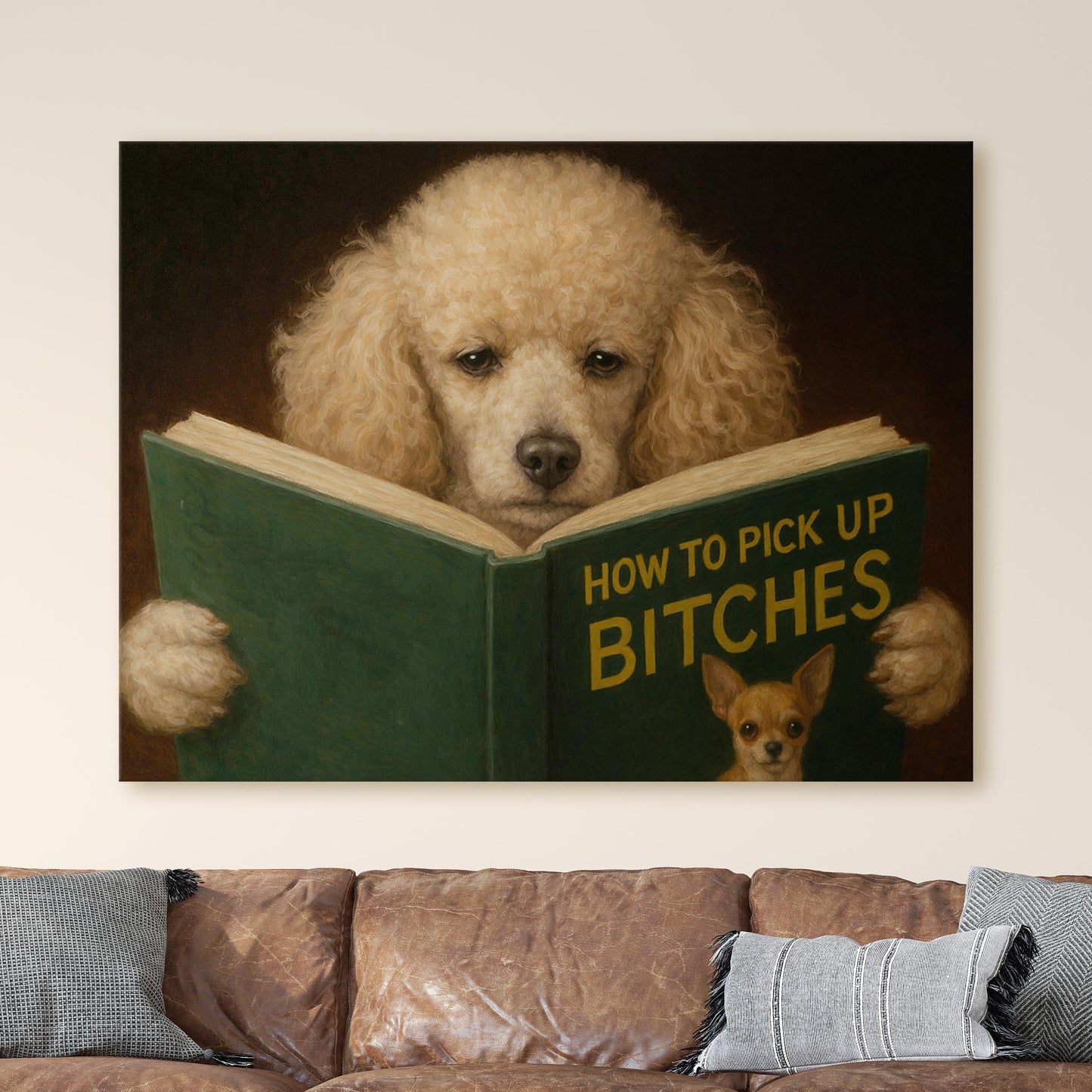 Poodle Reading Dog Dating Book