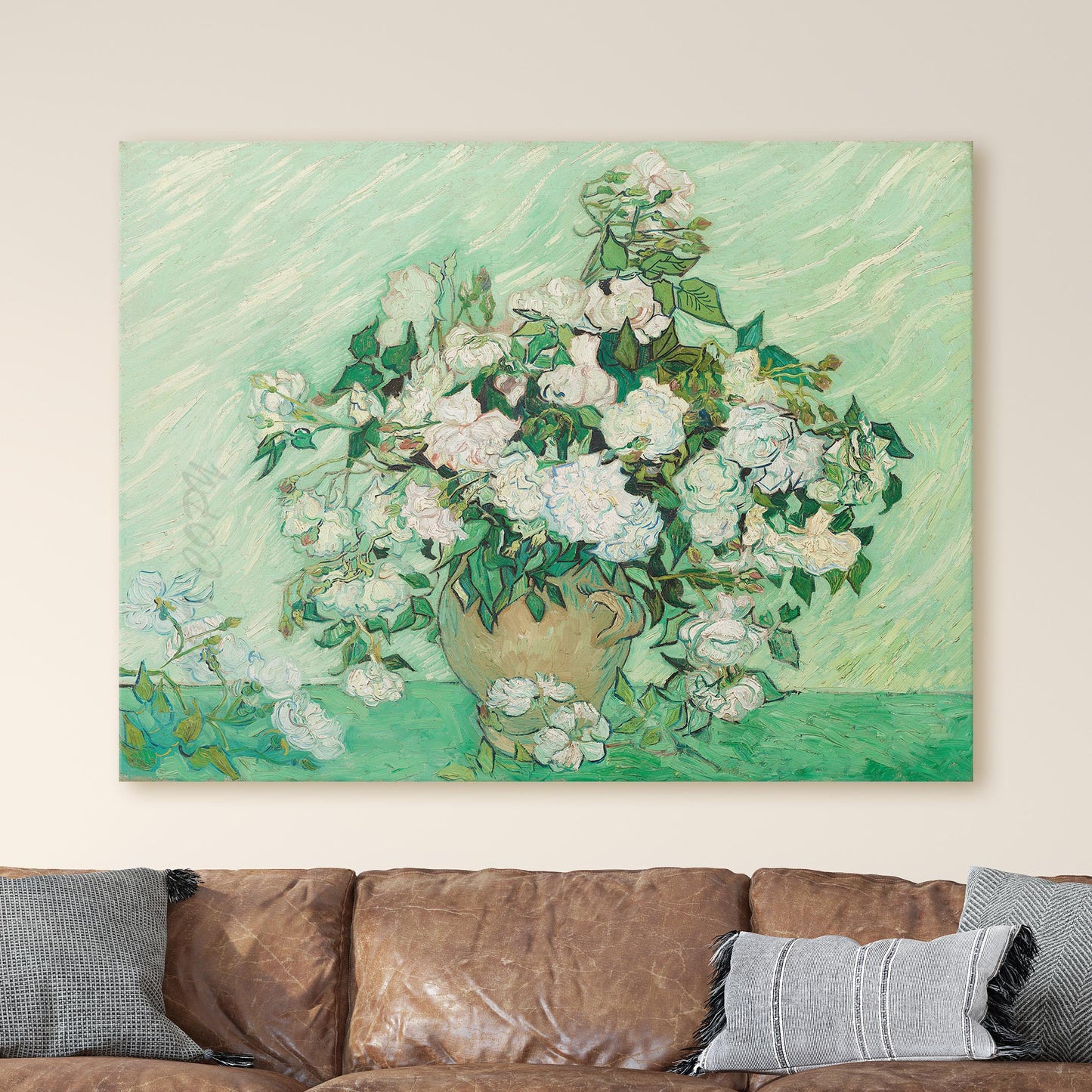 Roses, 1890 by Vincent Van Gogh