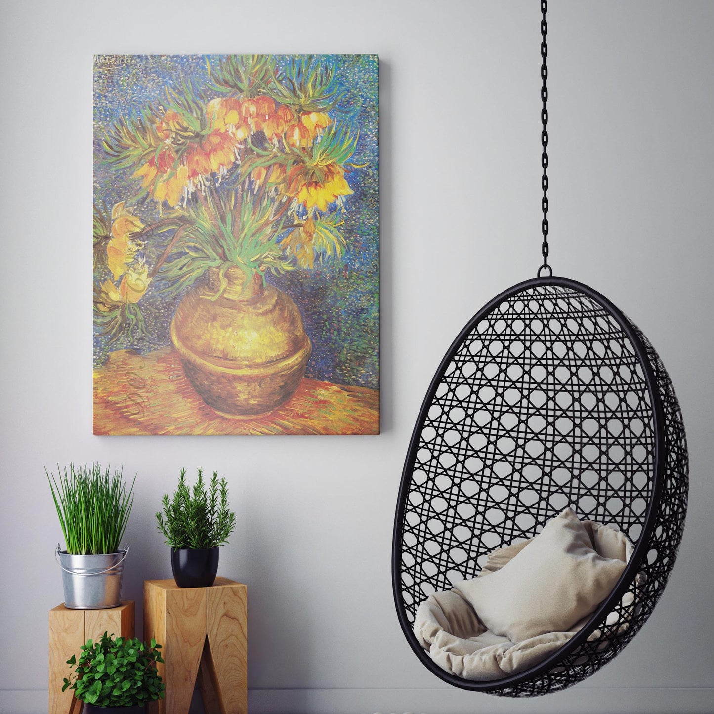 Fritillaries in a Copper Vase (1887) by Van Gogh