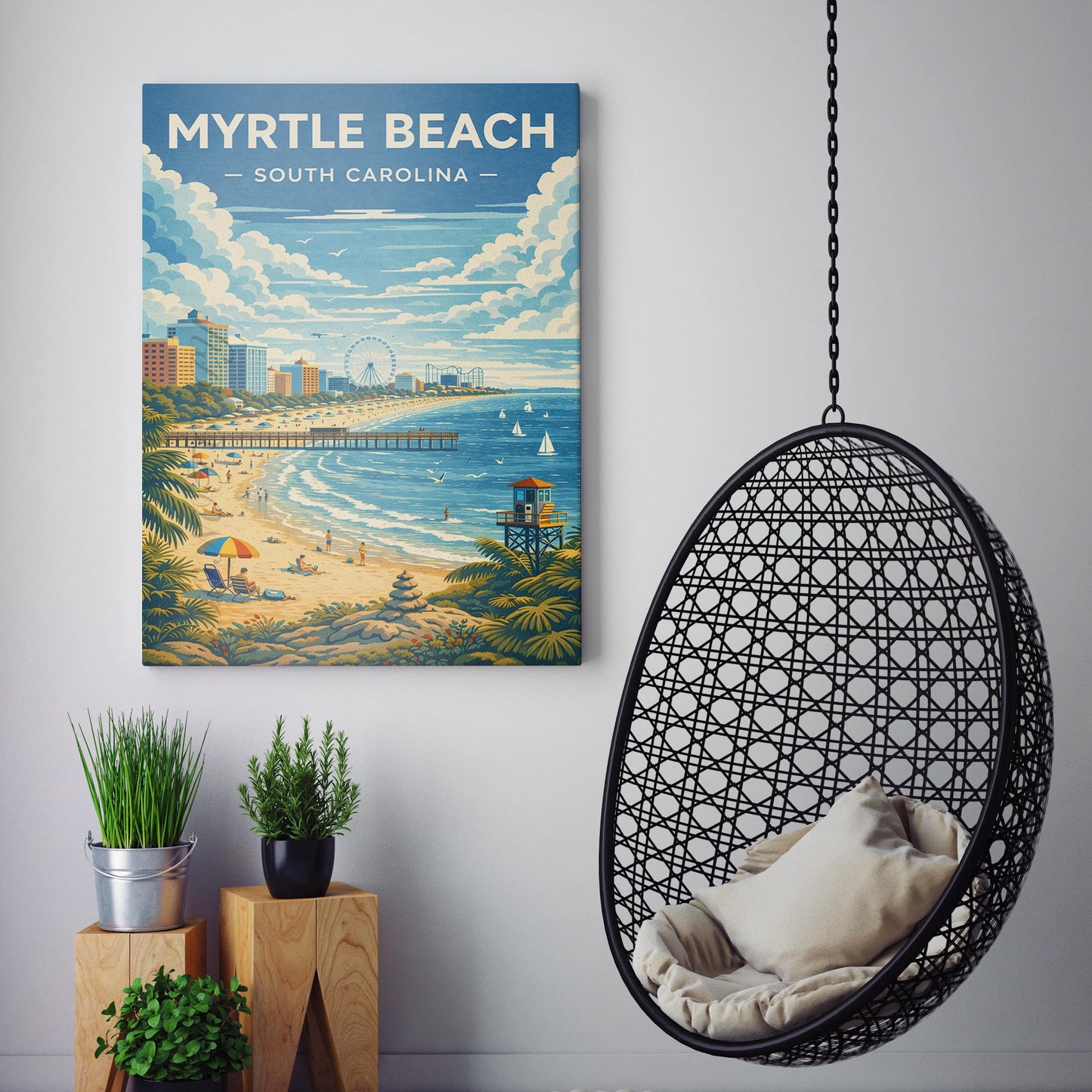 Myrtle Beach South Carolina Travel Poster
