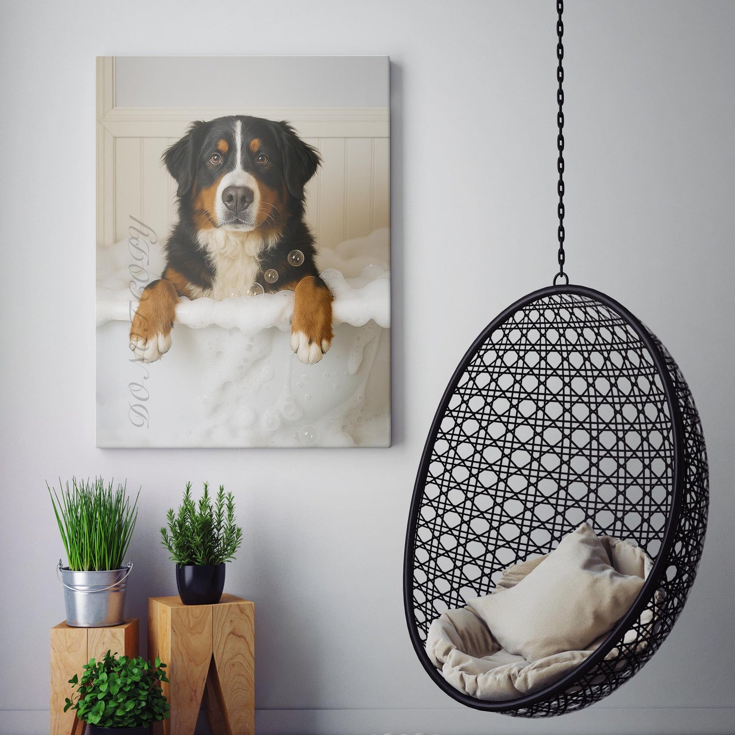 Bernese Mountain Dog Bubble Bath