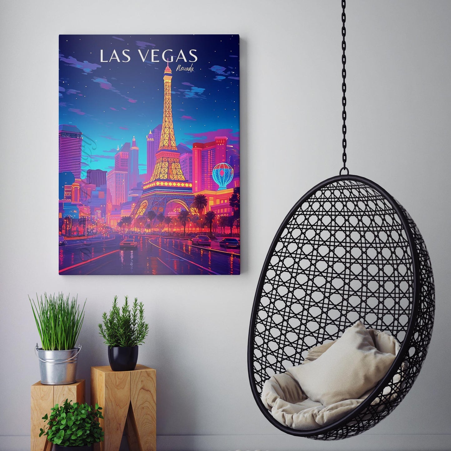 Las Vegas Vintage Travel Poster