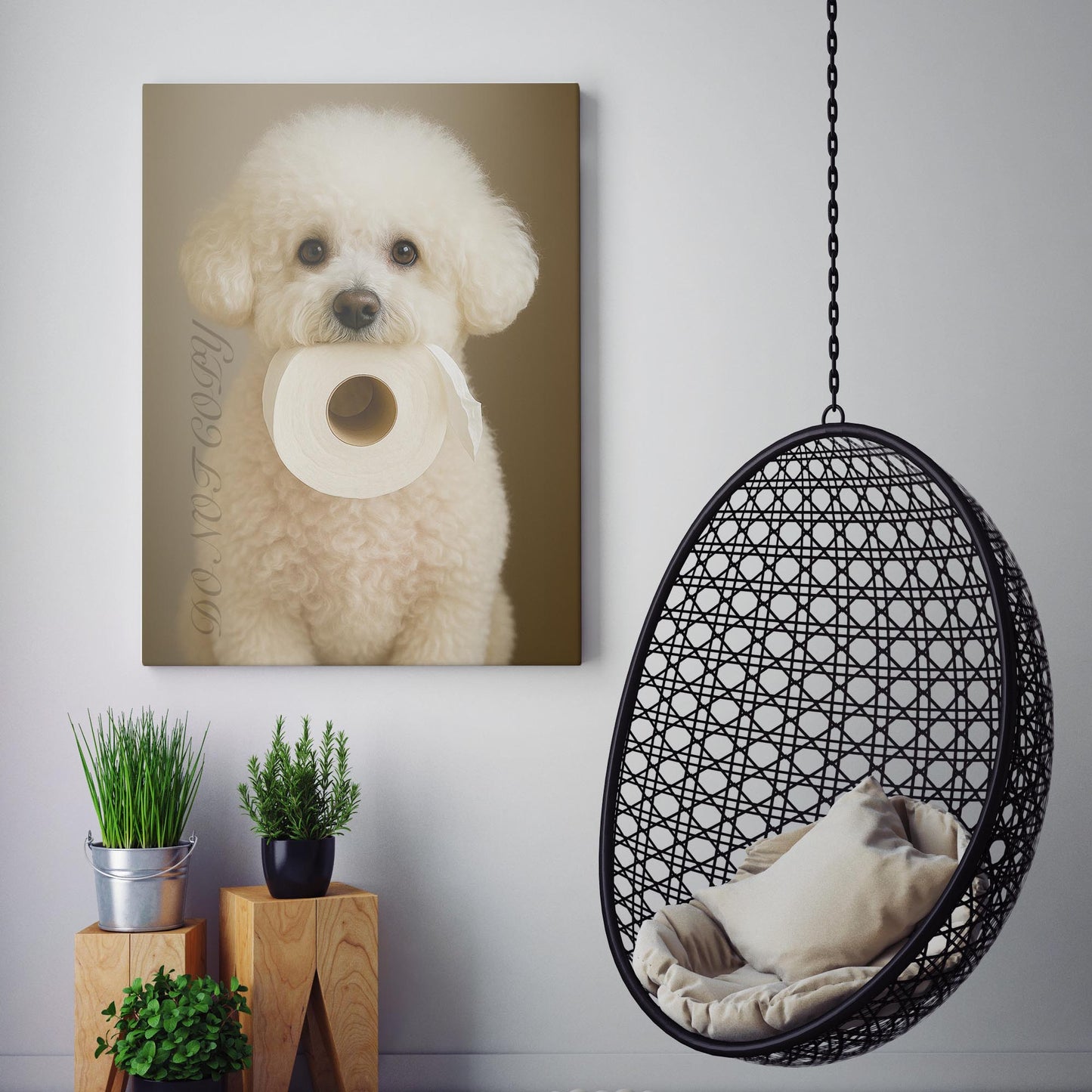 Bichon Frisé Dog Toilet Paper