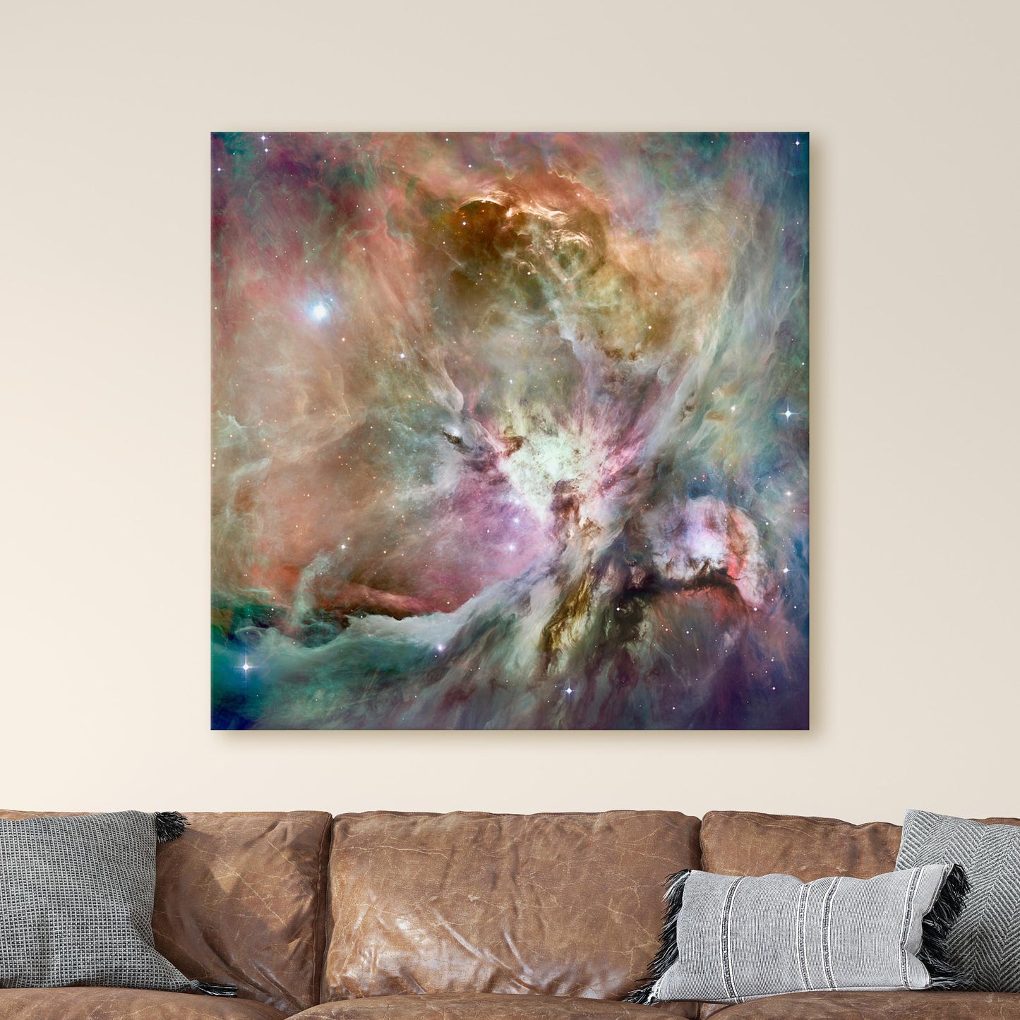 Colorful Orion Nebula Hubble Telescope NASA Photograph