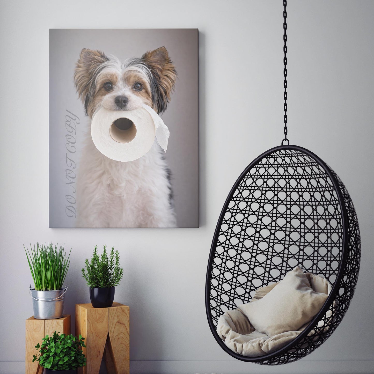 Biewer Terrier Dog Toilet Paper