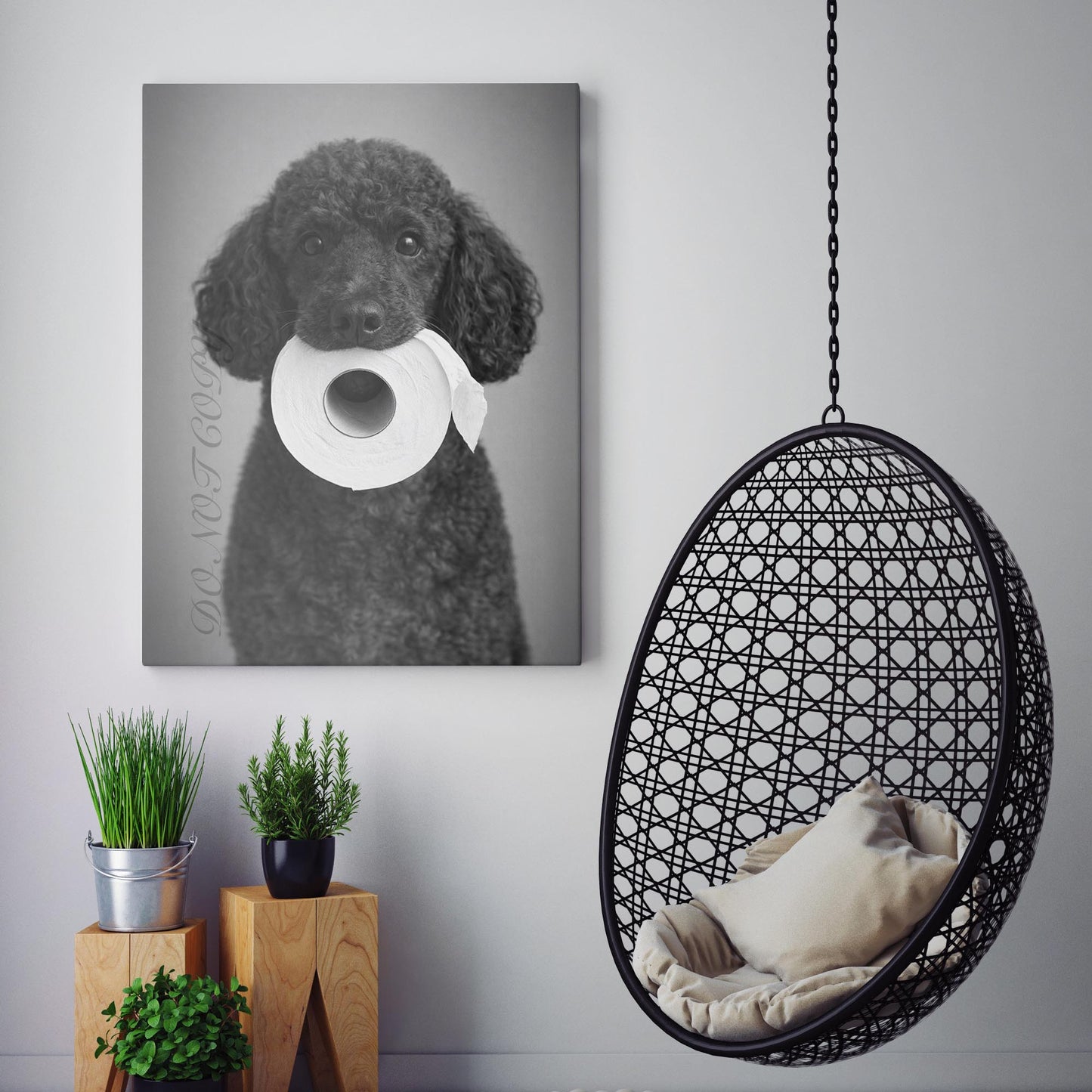 Poodle Dog Toilet Paper
