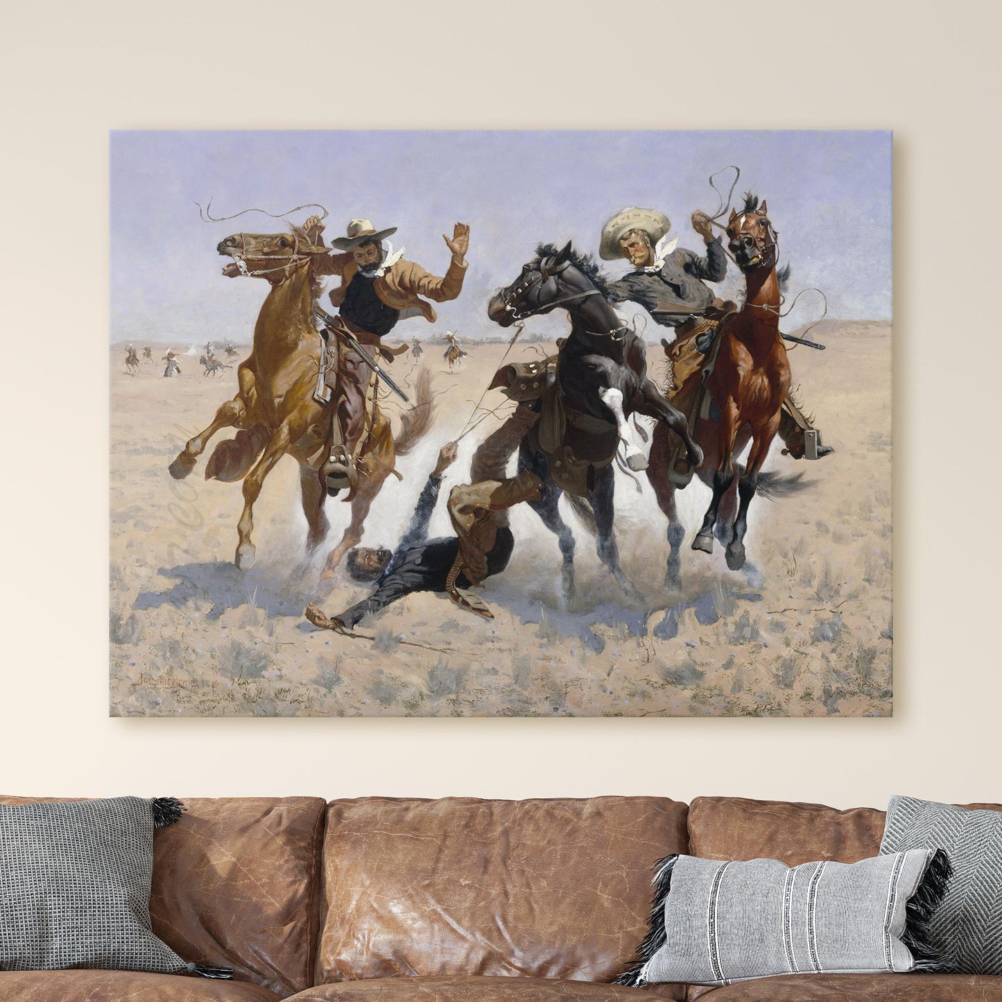 Aiding A Comrade by Frederic Remington