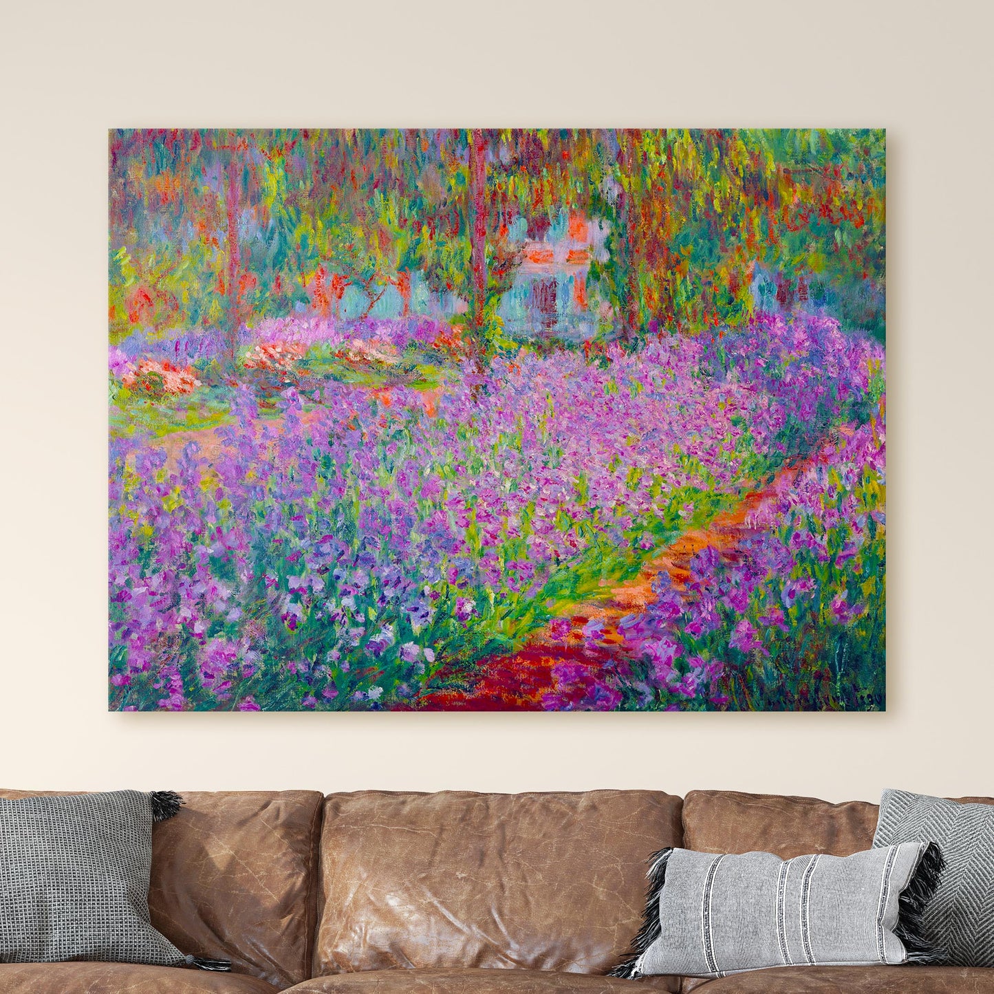 Monet's Garden at Giverny, by Claude Monet, 1900. Musee d'Orsay, Paris, France