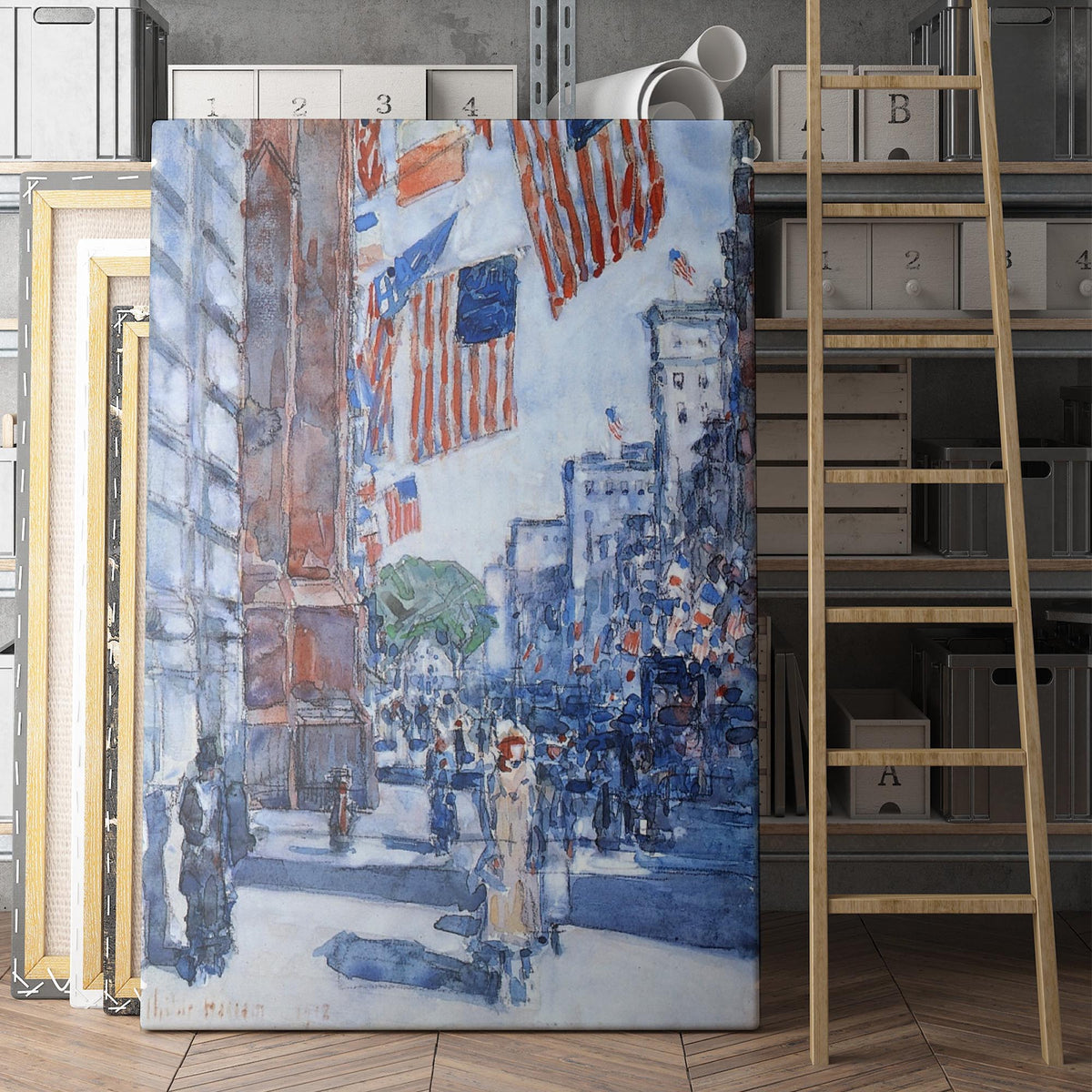 Flags, Fifth Avenue, 1918 - Childe Hassam
