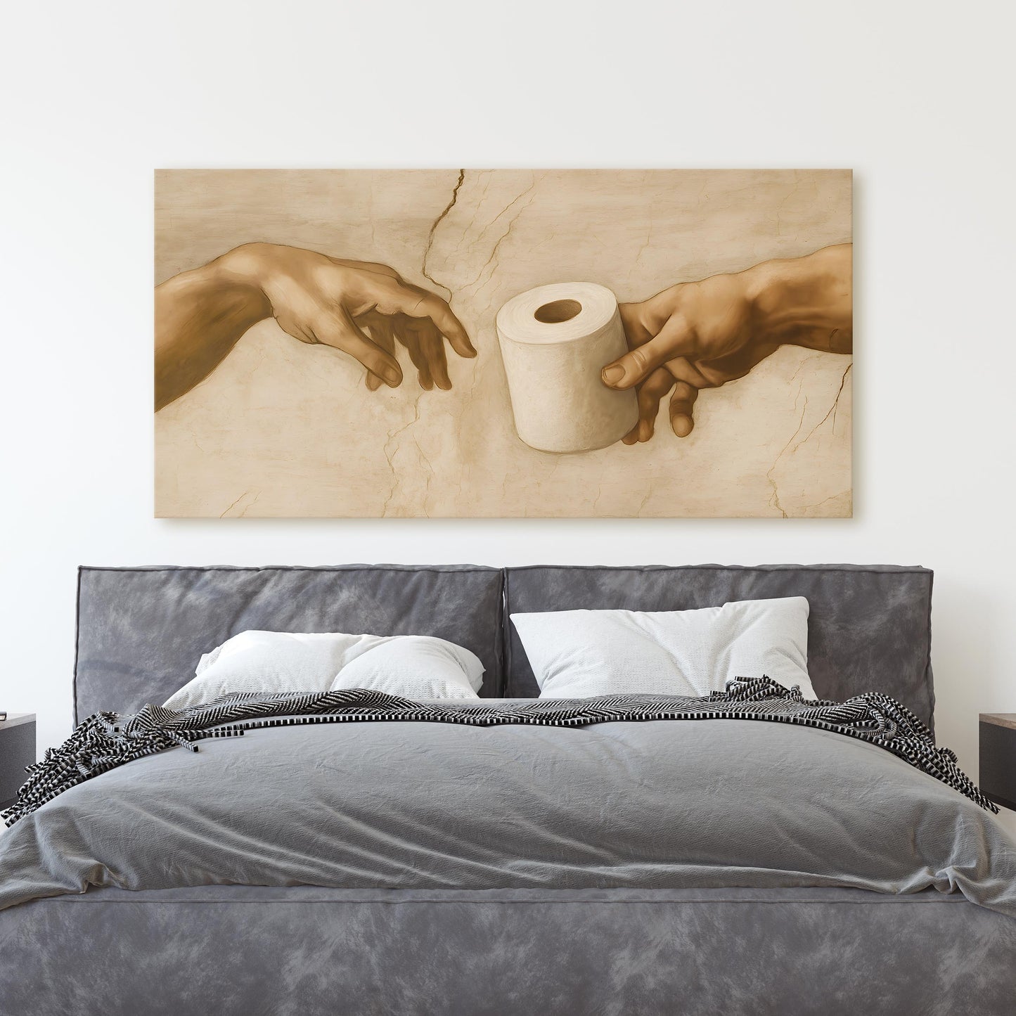 Hands of God and Adam Bathroom Toilet Paper