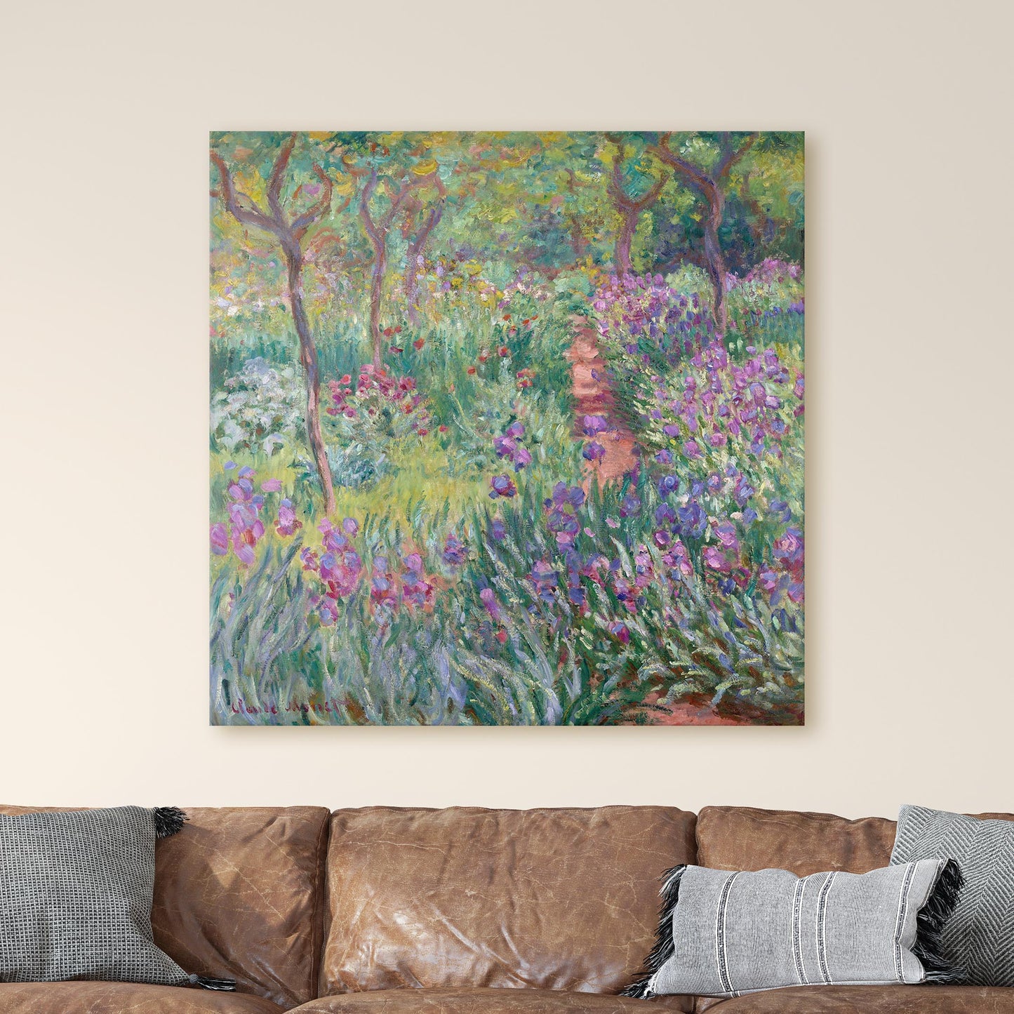 The Artist’s Garden in Giverny (1900) by Claude Monet