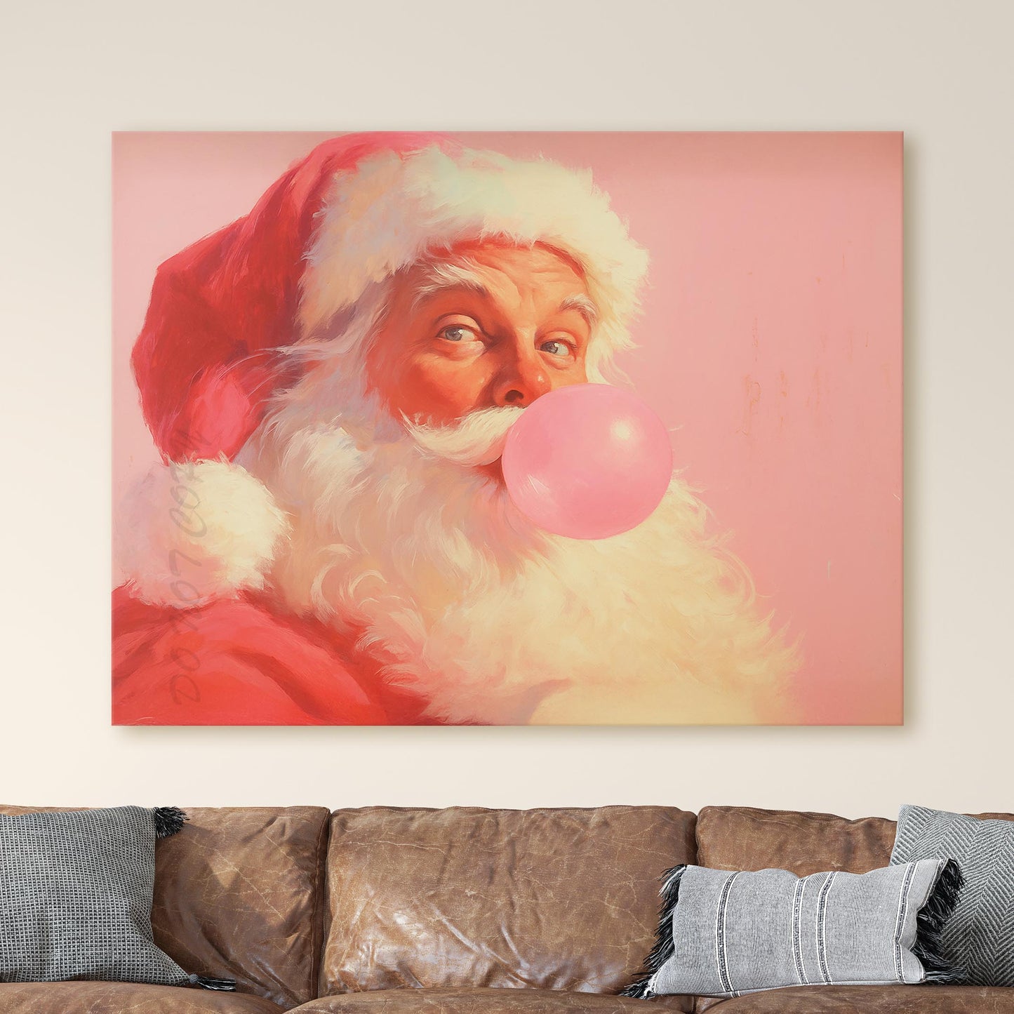 Santa Claus Pink Bubble Gum