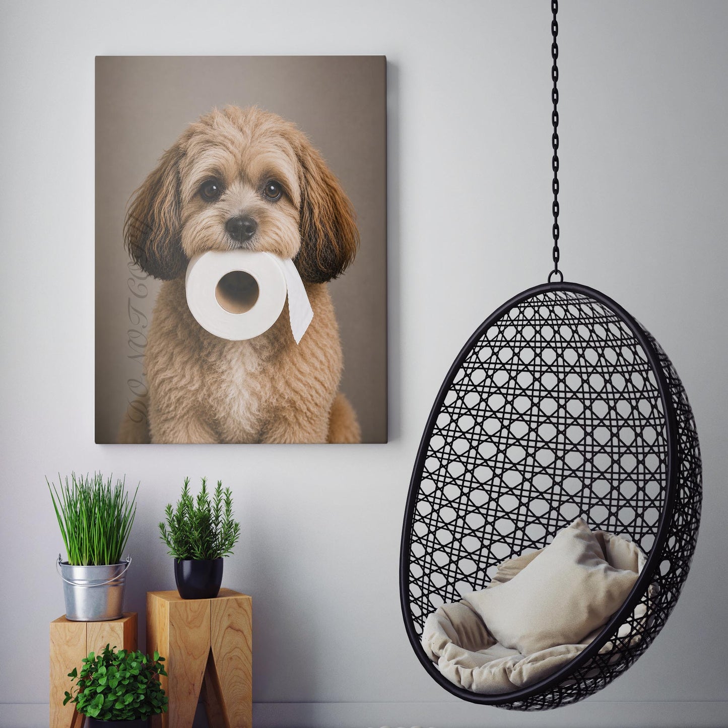 Shih-poo Dog Toilet Paper