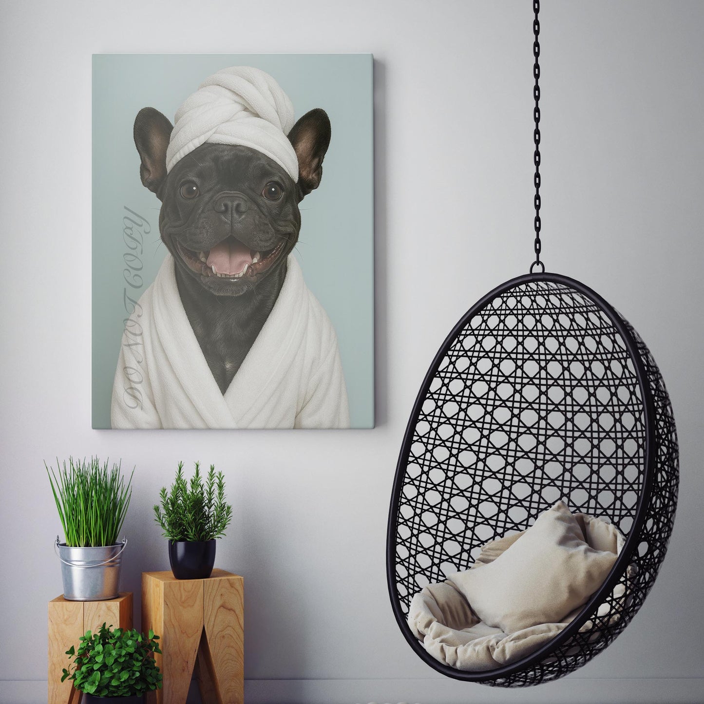 French Bulldog Bath Towel