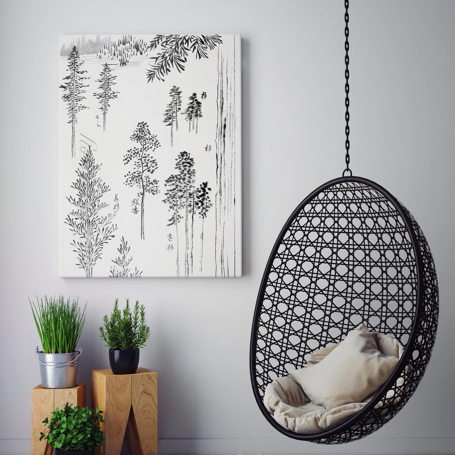 Pine Trees by Hokusai