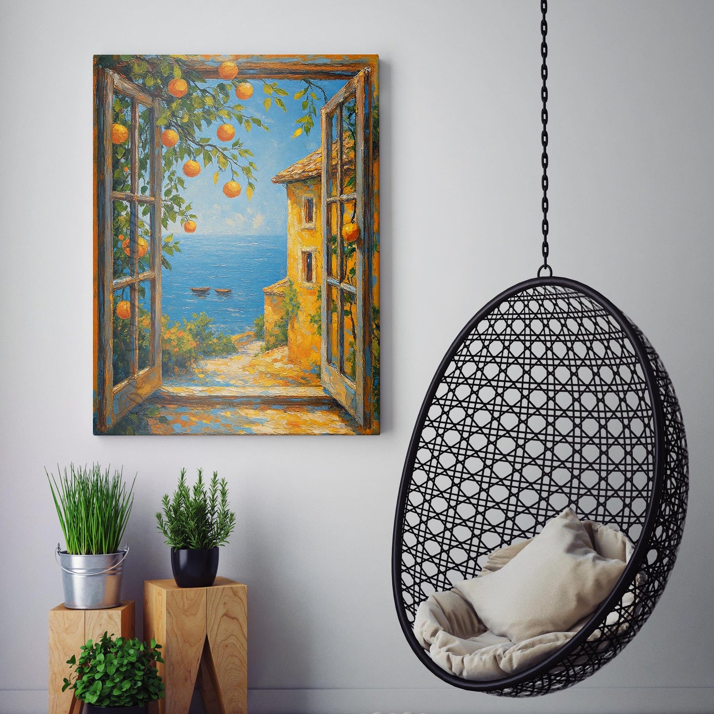 Open Window To The Sea Henri Matisse Style