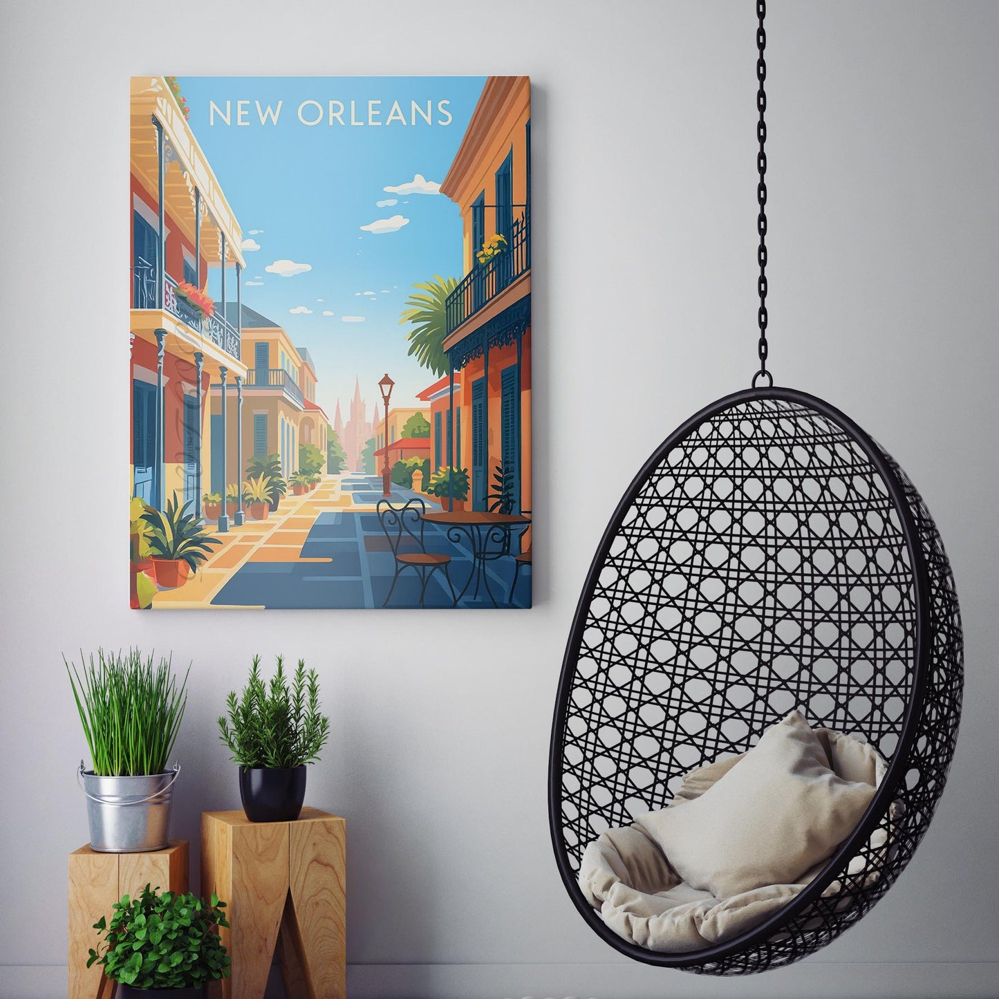 New Orleans Vintage Travel Poster