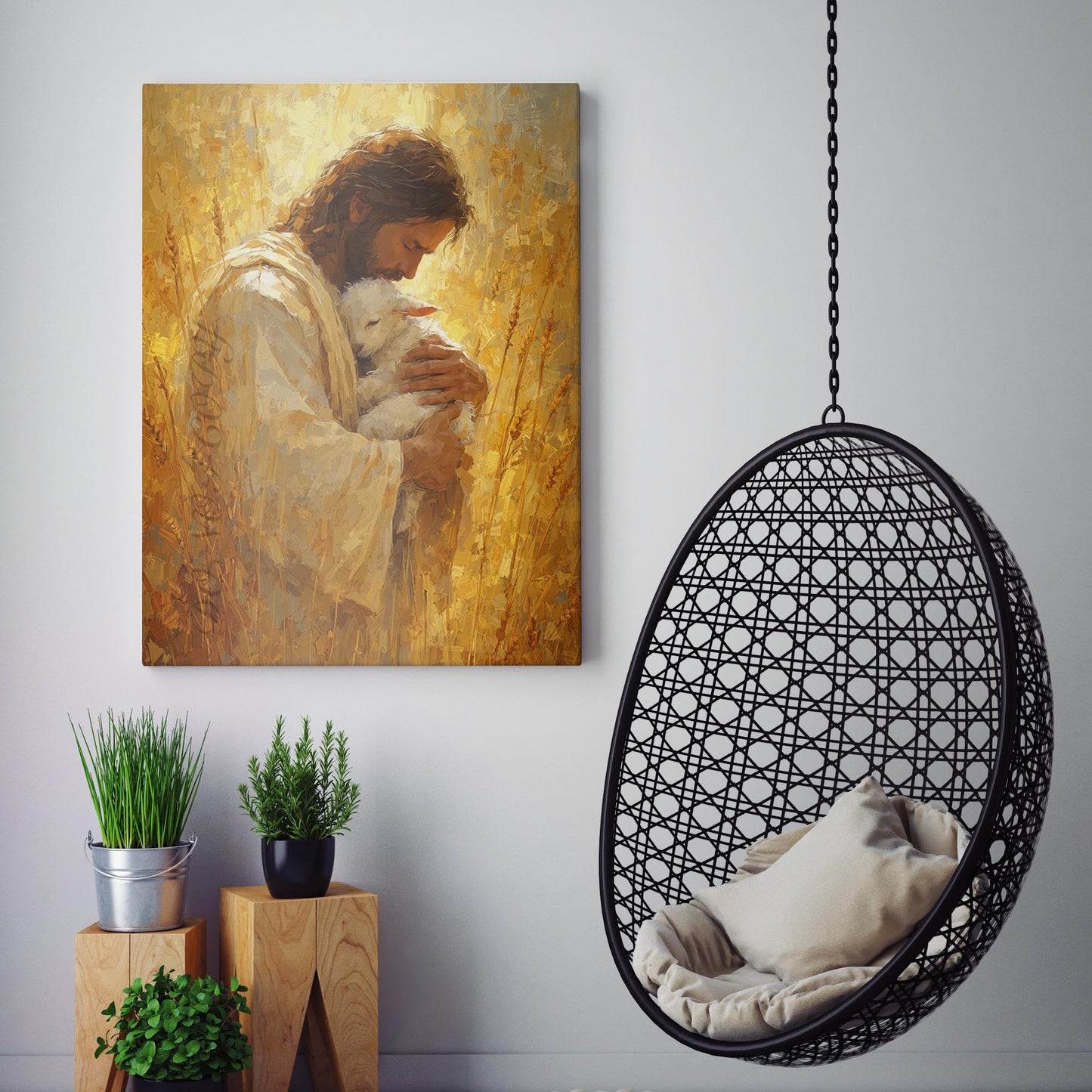 Jesus Holding A Lamb