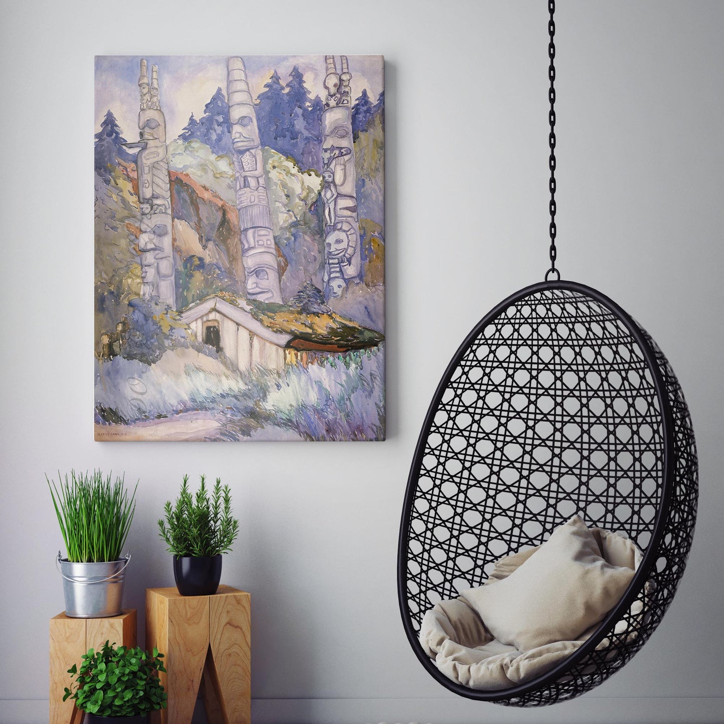 Haida Totems, Cha-atl, Queen Charlotte Island - Emily Carr