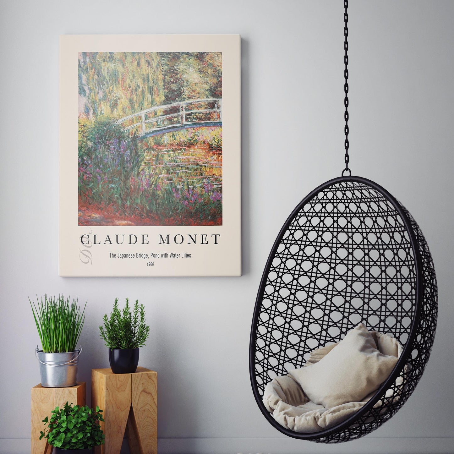 Claude Monet - The Japanese Bridge, Pond with Water Lilies