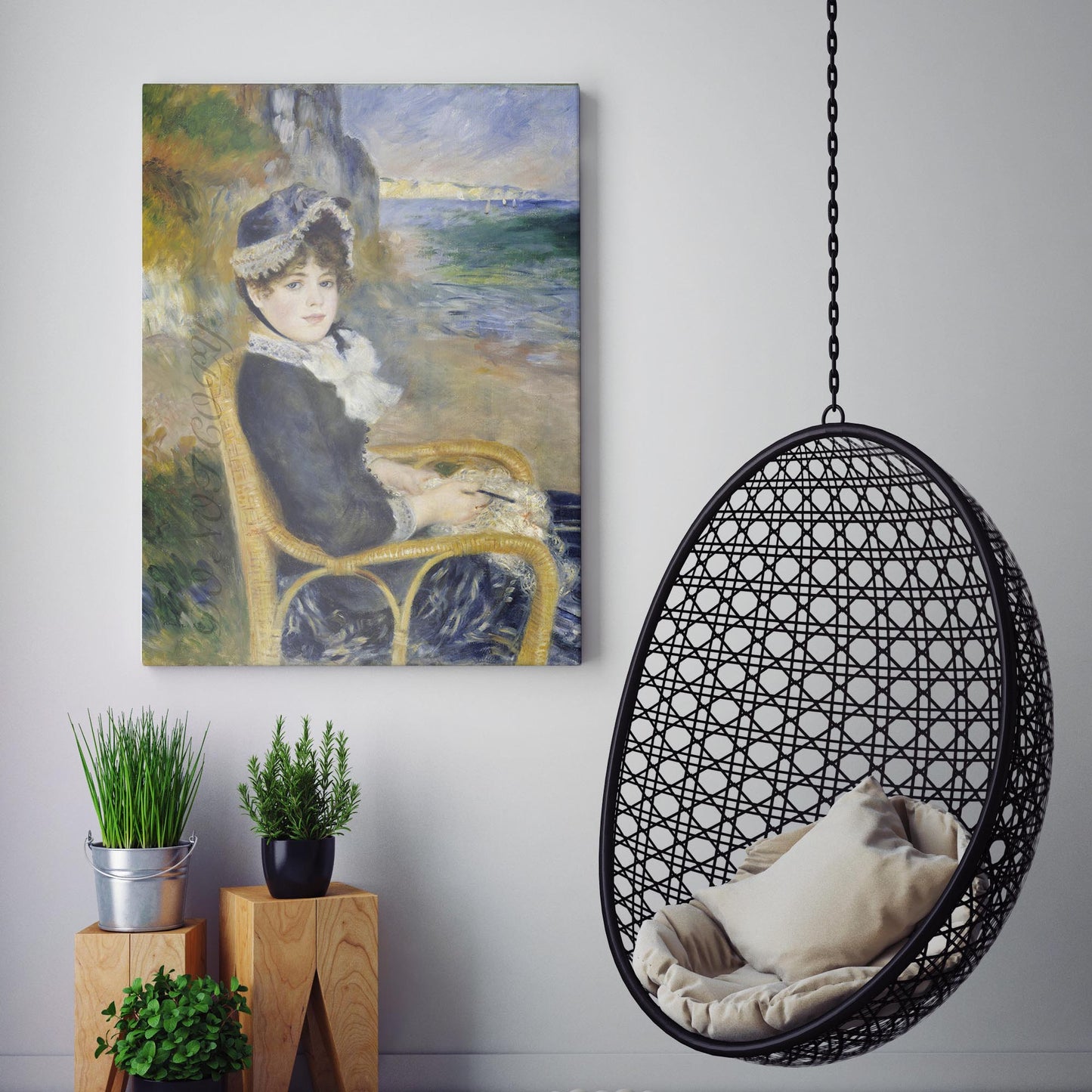 By the Seashore (1883) by Renoir