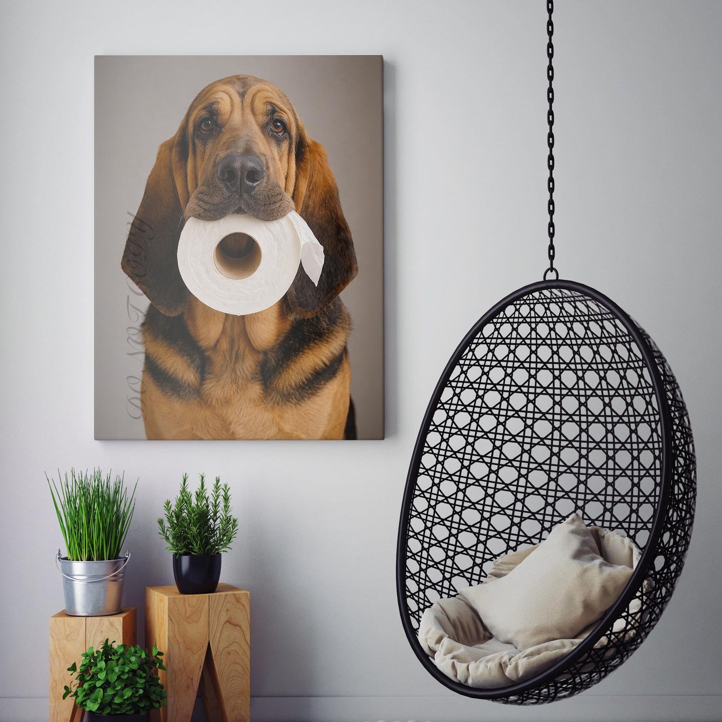 Bloodhound Dog Toilet Paper