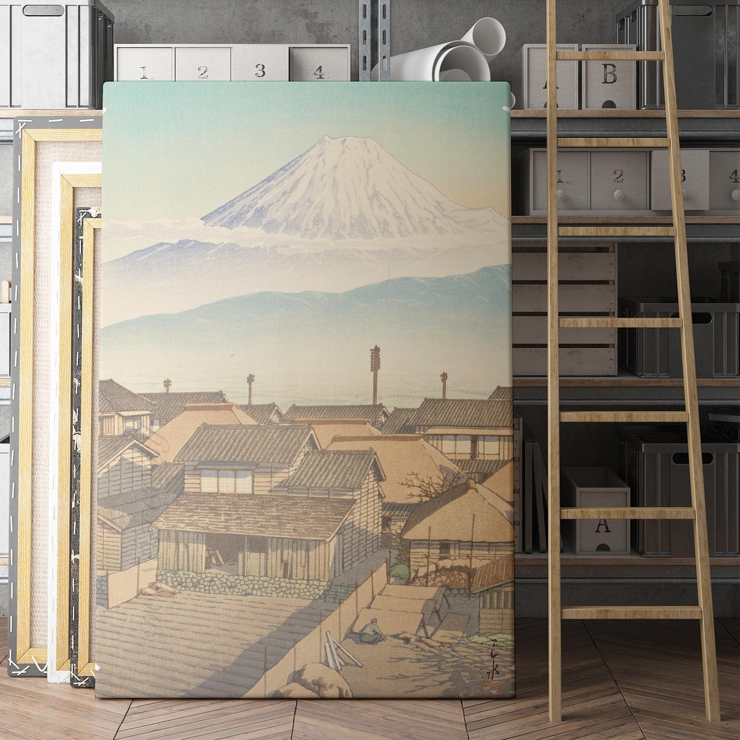 Morning in Motoyoshiwara (1940) - Kawase Hasui