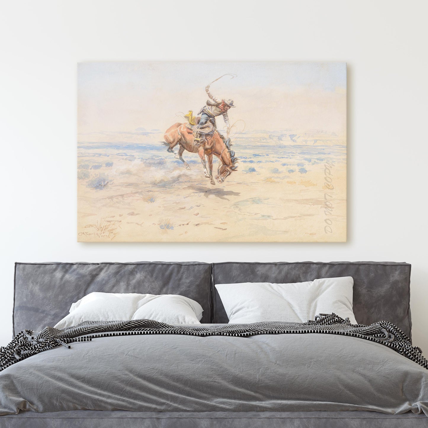 Bucking Bronc (1899) - Charles M Russell