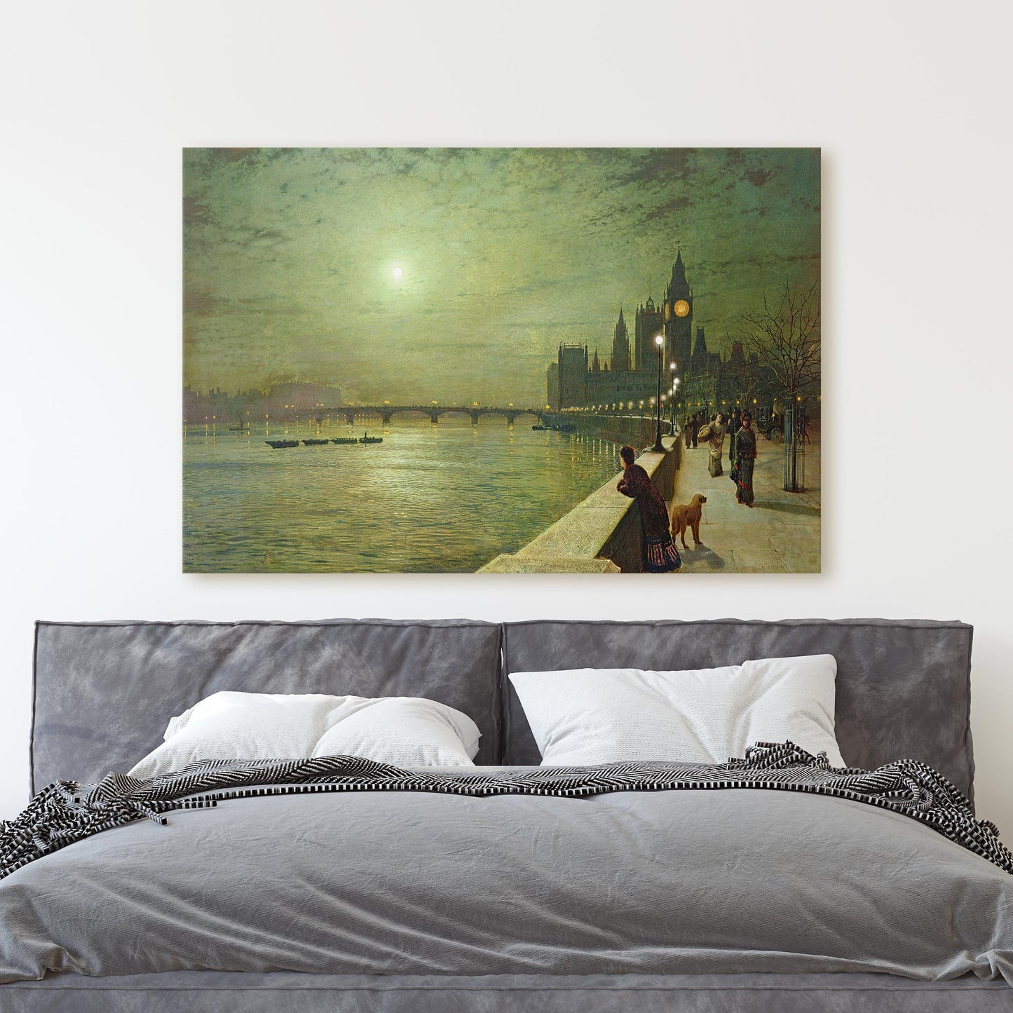Reflections on the Thames, Westminster - John Atkinson Grimshaw