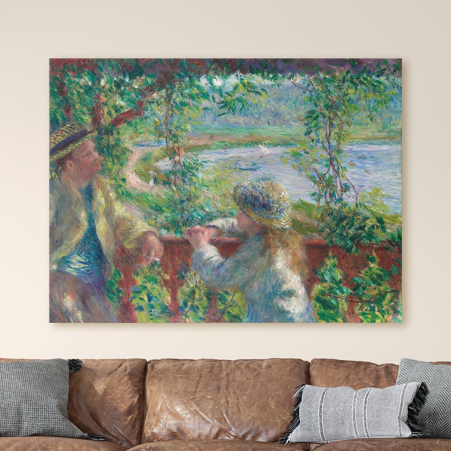 Near The Lake by Pierre Auguste Renoir