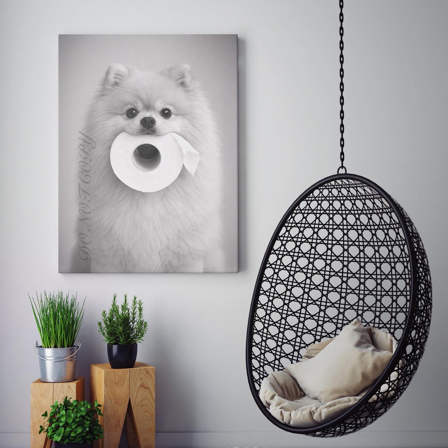 Pomeranian Dog Toilet Paper