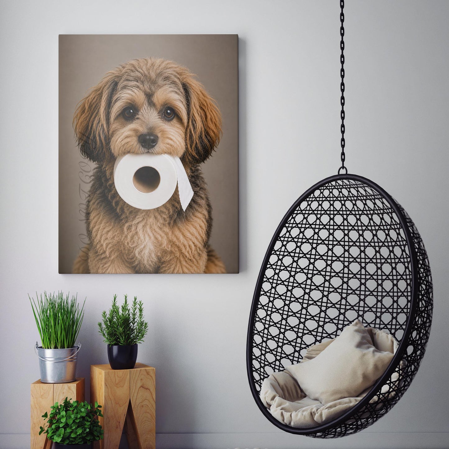 Yorkipoo Dog Toilet Paper