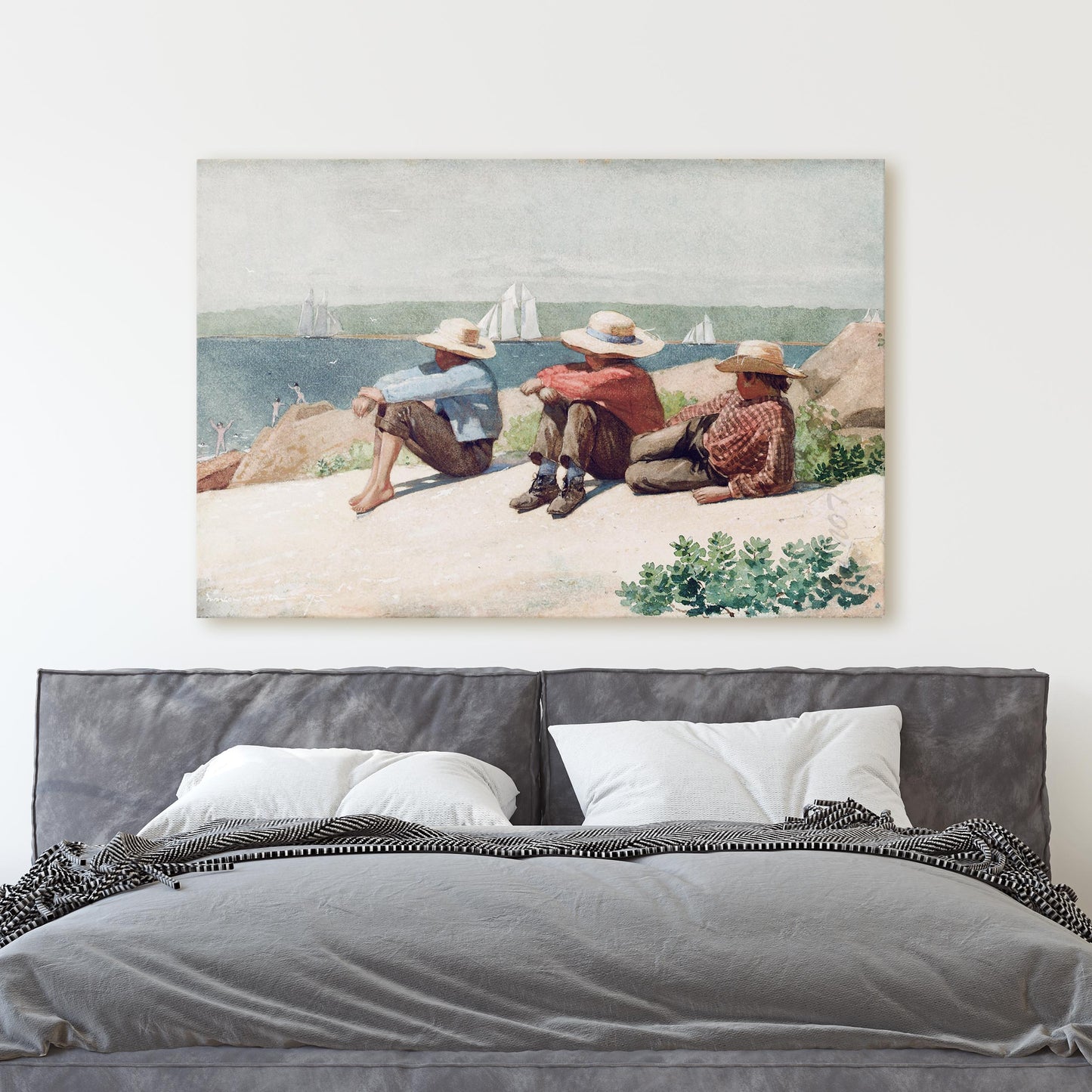 Watching the Ships, Gloucester, 1875 by Winslow Homer