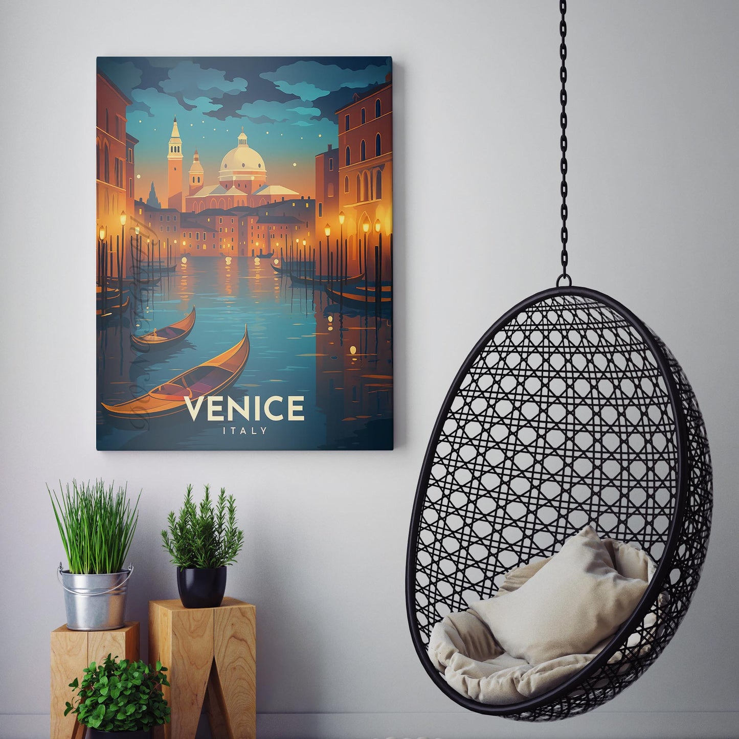 Venice Italy Vintage Travel Poster