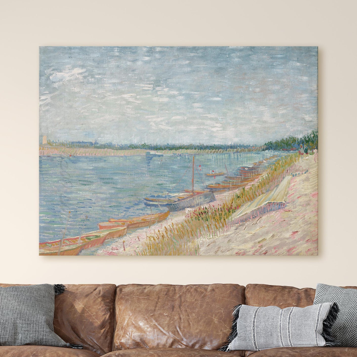 Moored Boats, 1887 by Van Gogh