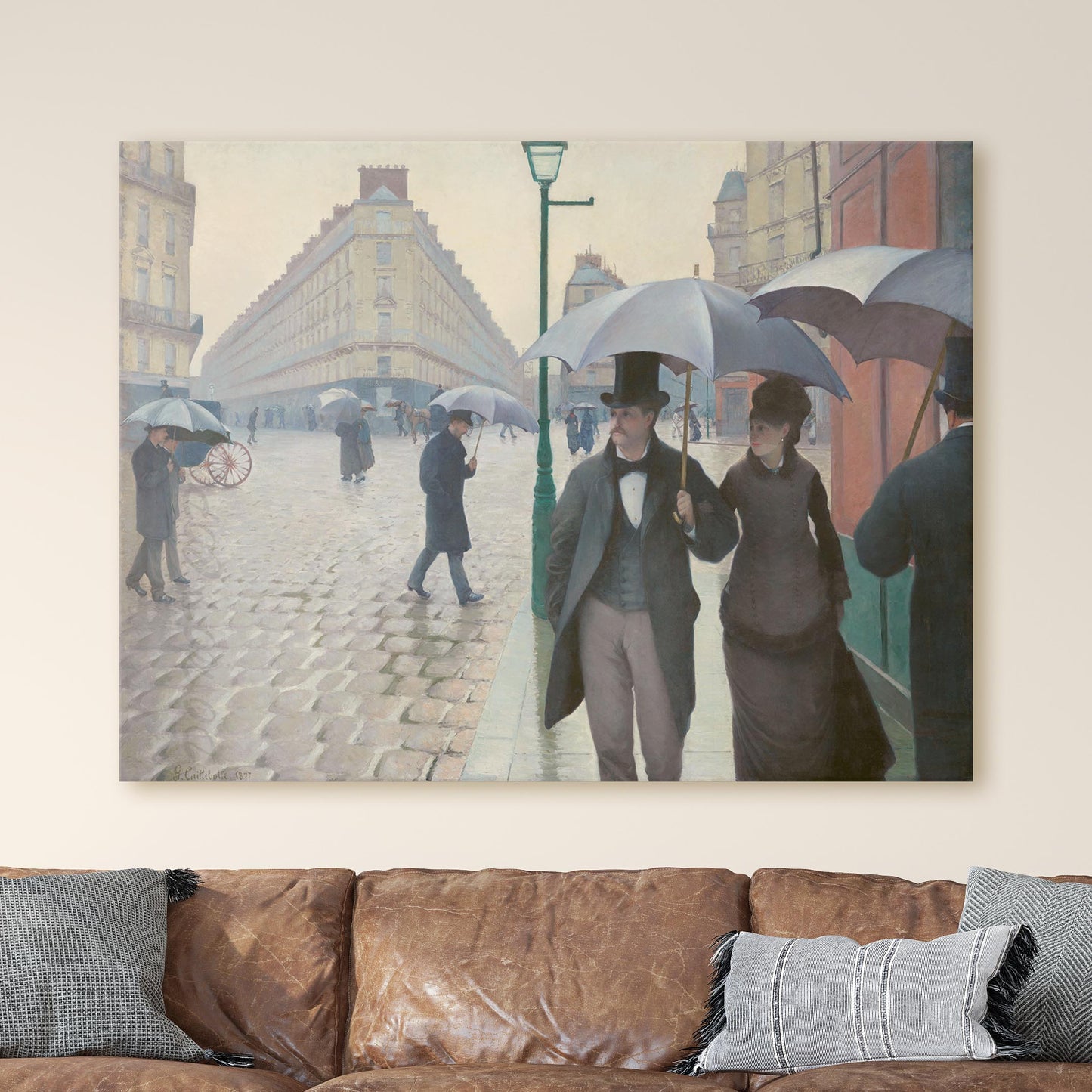 Paris Street; Rainy Day by Gustave Caillebotte