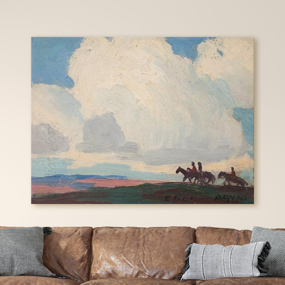 Riders Under The Clouds - Edgar Payne