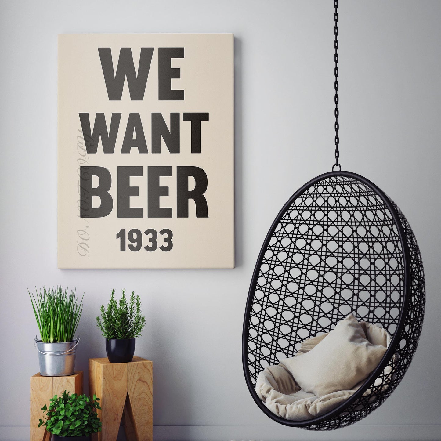 We Want Beer Prohibition Sign