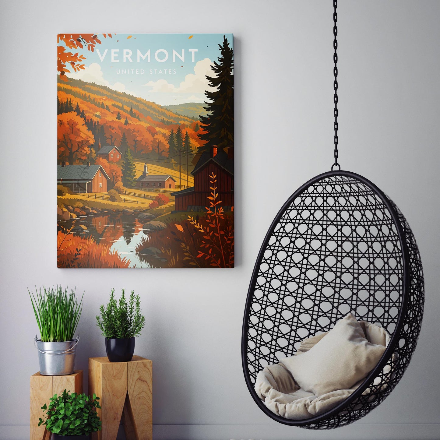 Vermont Vintage Travel Poster